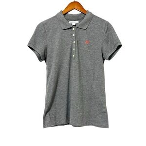 Aeropostale Vintage Women’s Large Gray Polo Tee Shirt Preppy Y2K 90s Classic